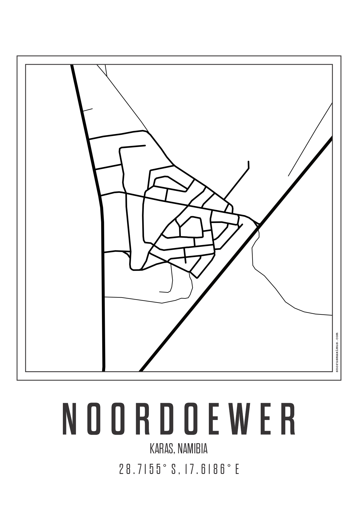 Minimal Map Noordoewer