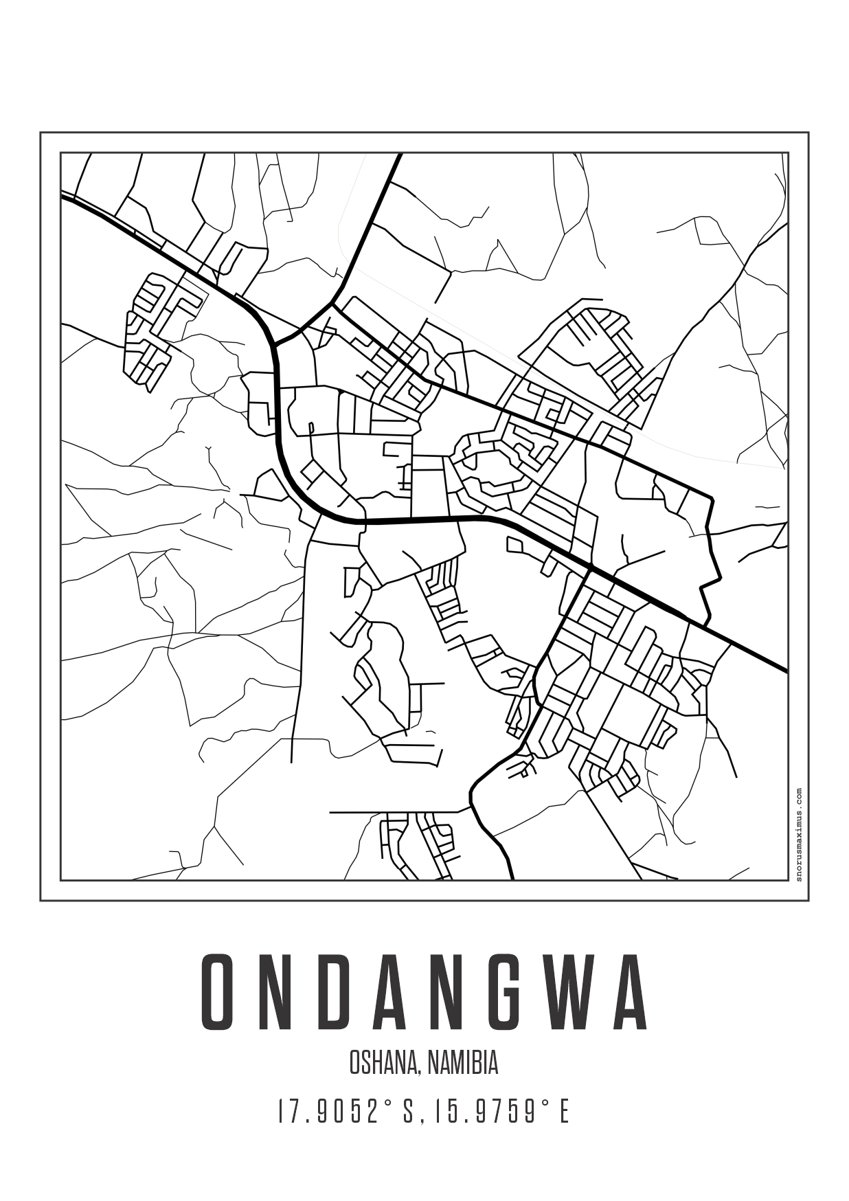 Minimal Map Ondangwa