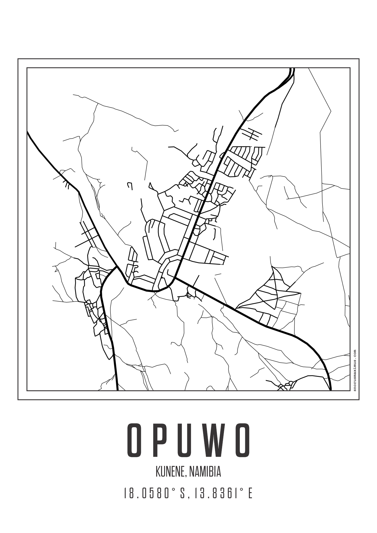 Minimal Map Opuwo