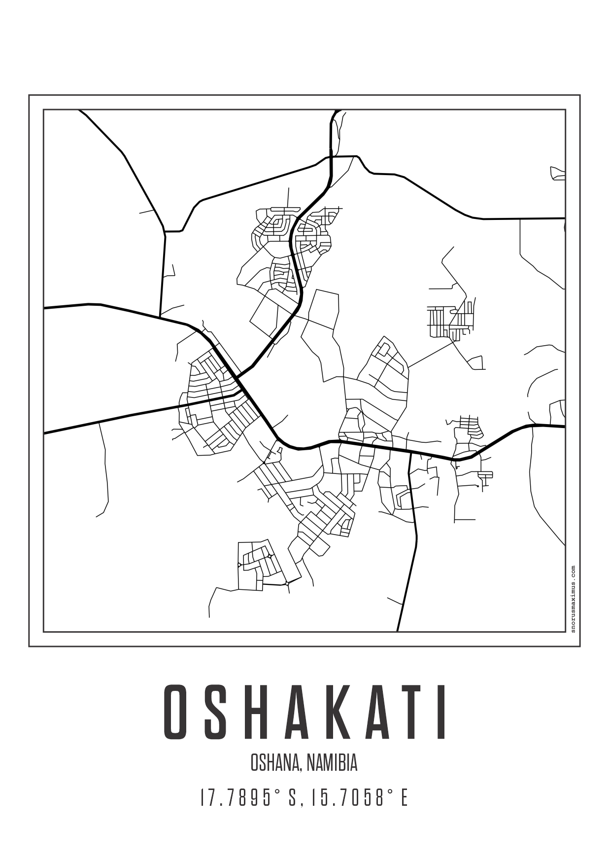 Minimal Map Oshakati – Snorus Store