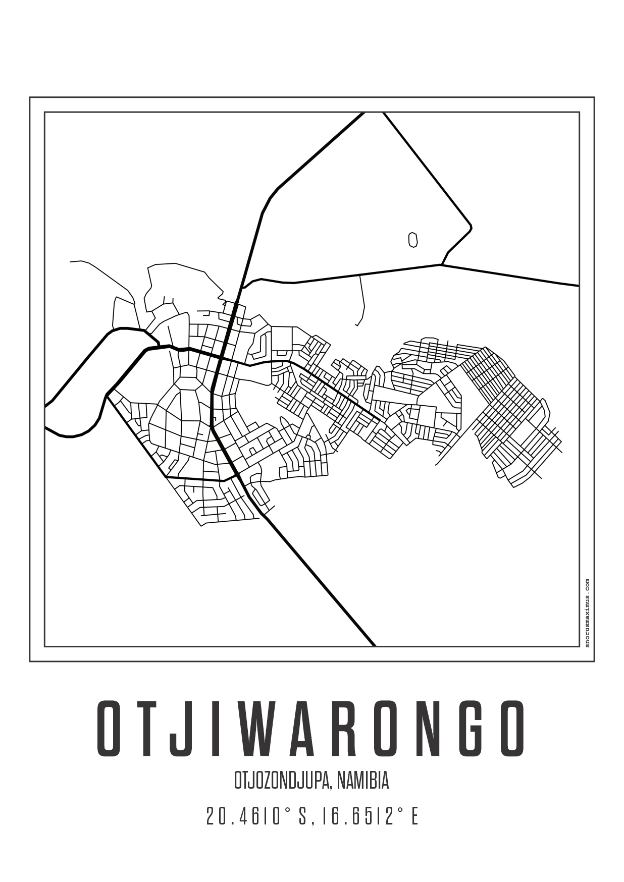 Minimal Map Otjiwarongo