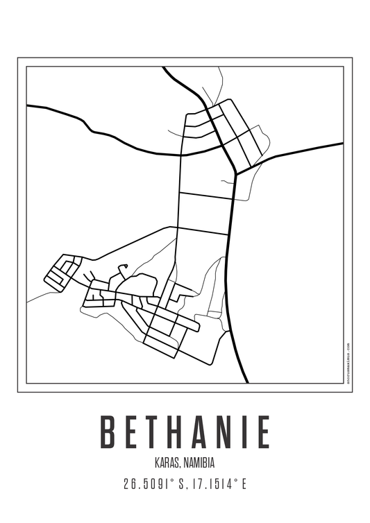 Minimal Map Bethanie