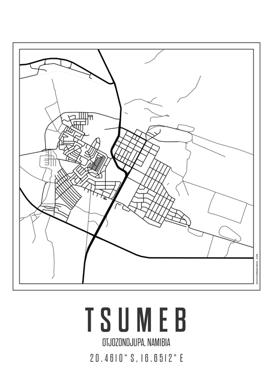 Minimal Map Tsumeb