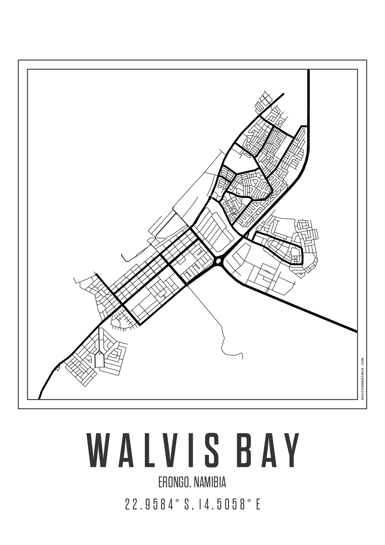 Minimal Map Walvis Bay