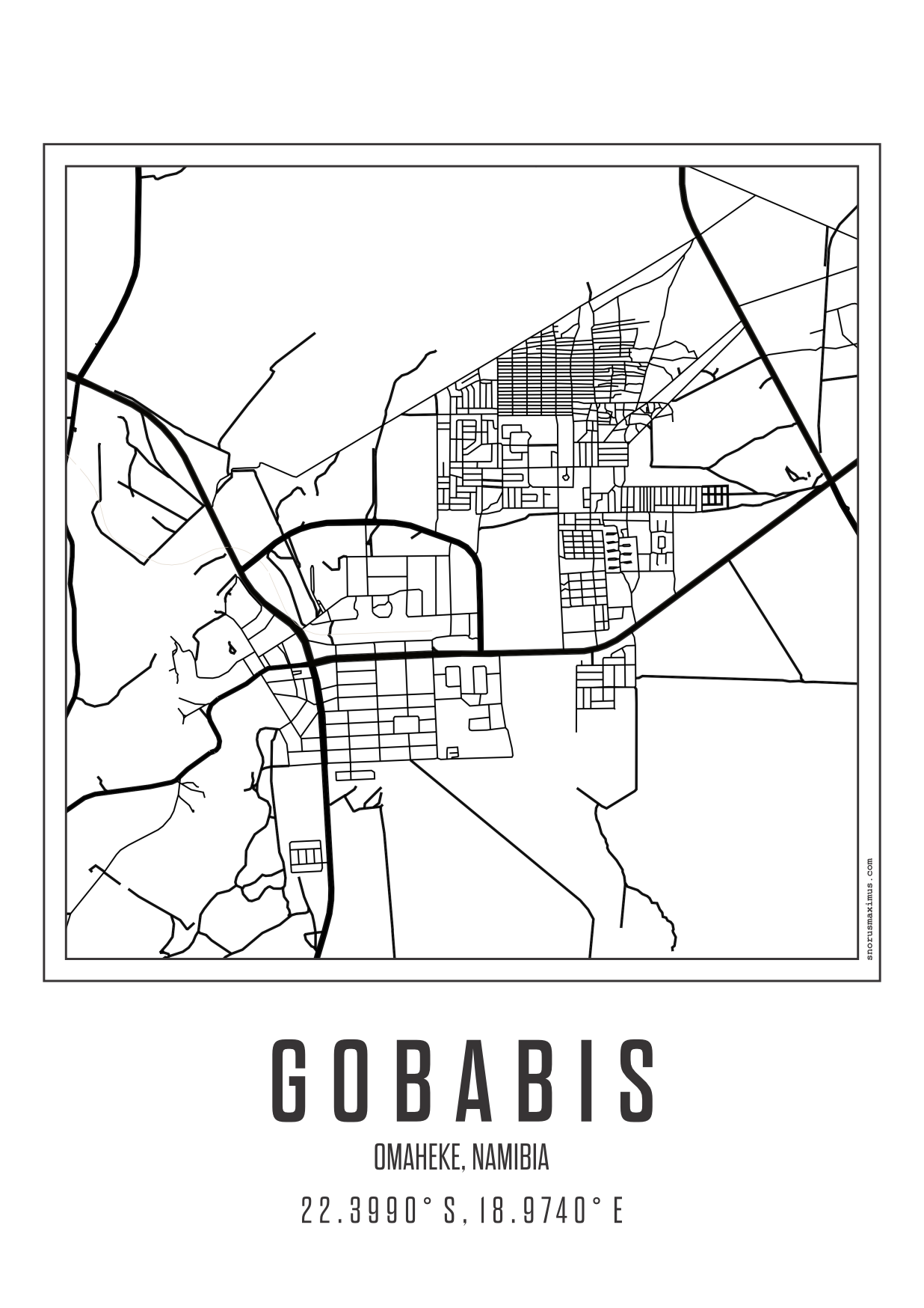 Minimal Map Gobabis – Snorus Store