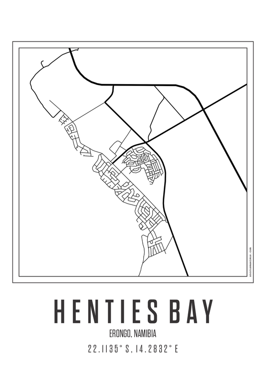 Minimal Map Henties Bay